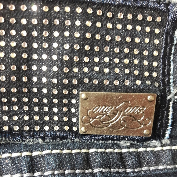 One 5 One Bedazzled Jeans - Picture 6 of 6